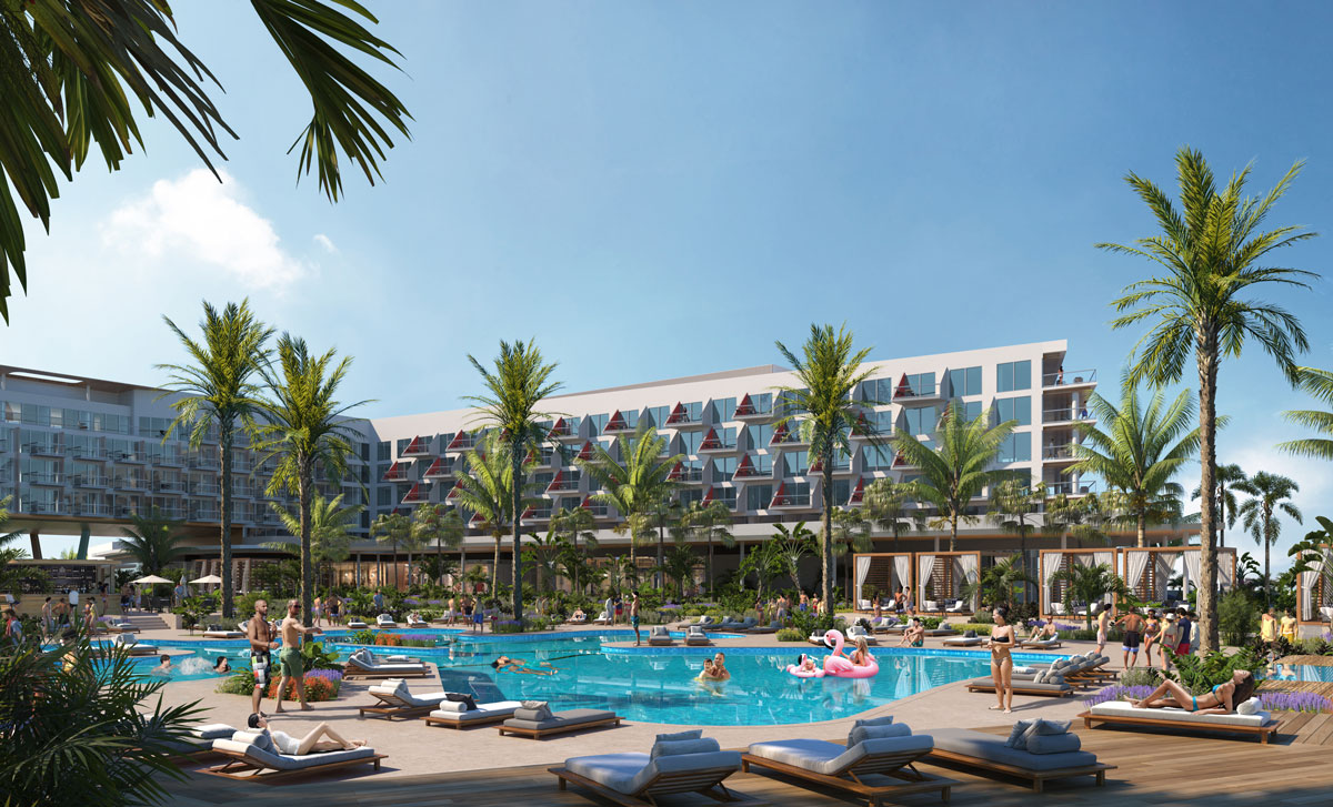 Resort rendering